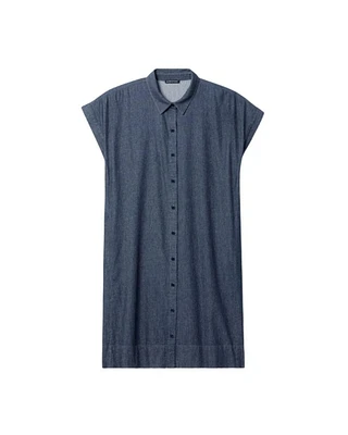 Eileen Fisher Cotton Twill Shirt Dress