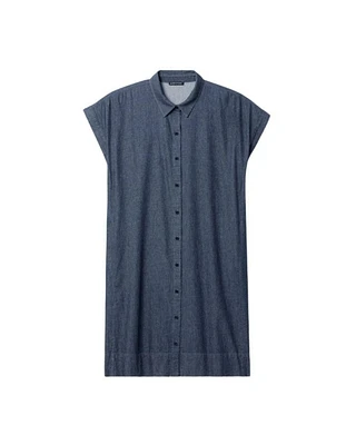 Eileen Fisher Cotton Twill Shirt Dress