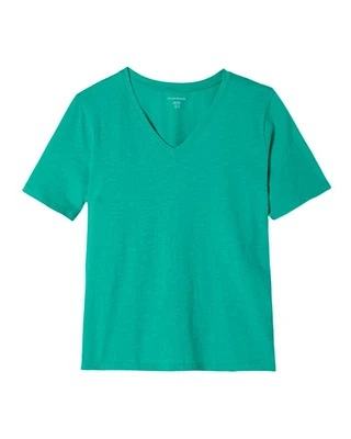 Eileen Fisher Jade V-Neck Easy Tee