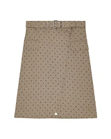Ganni Flock Check Suiting Skirt