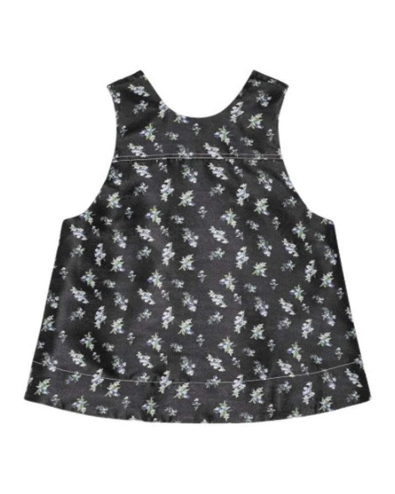 Ganni Floral Jacquard Sleeveless Top