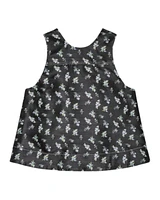Ganni Floral Jacquard Sleeveless Top