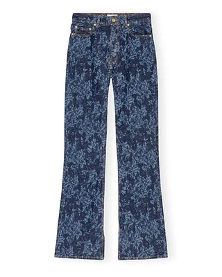 Ganni Lazer Bootcut Slit Iry Jeans