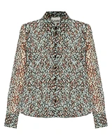 Ganni Pleated Georgette Shirt