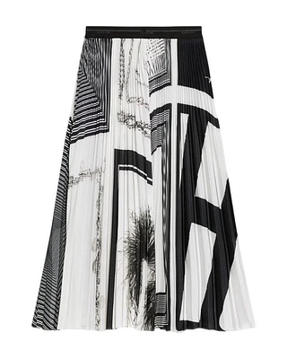Helmut Lang Pleated Scarf Skirt