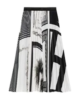 Helmut Lang Pleated Scarf Skirt