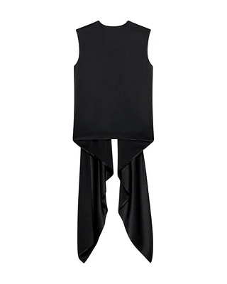 Helmut Lang Draped Scarf Silk Top