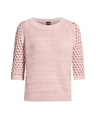 Hugo Boss Funima Mixed Knit Sweater