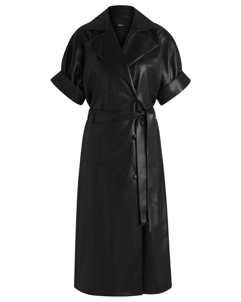 Hugo Boss Dimira Faux Leather Dress
