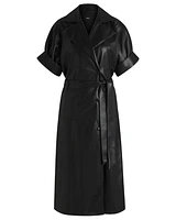 Hugo Boss Dimira Faux Leather Dress