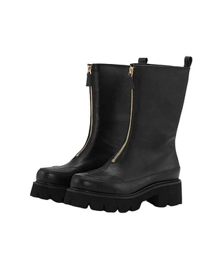 Ilse Jacobsen Miley Leather Front Zip Calf Boot
