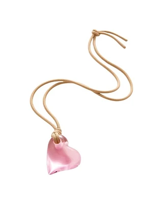 Jenny Bird Art Heart On A String Necklace
