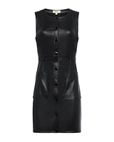 L'Agence Ronin Vegan Leather Mini Dress