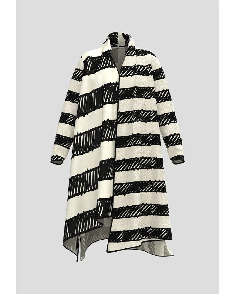 Luukaa Mixed Stripe Duster