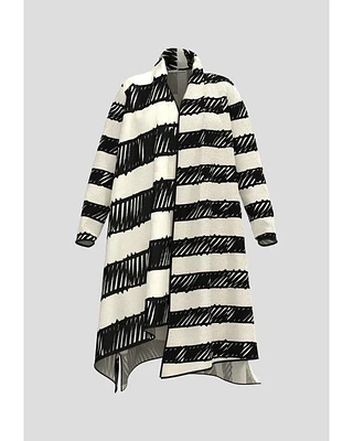 Luukaa Mixed Stripe Duster