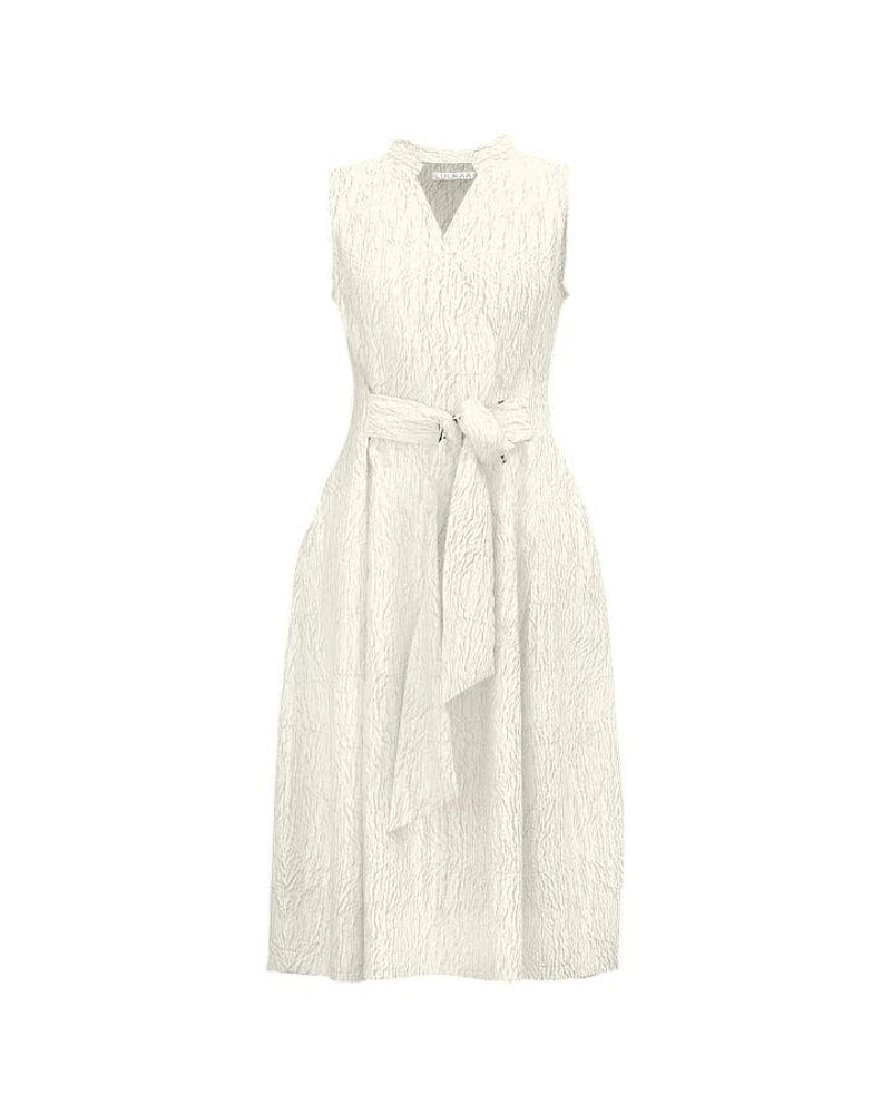 Luukaa Spirito Crinkle Midi Dress