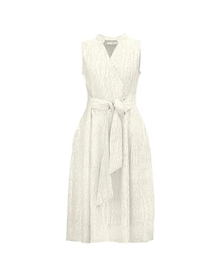 Luukaa Spirito Crinkle Midi Dress