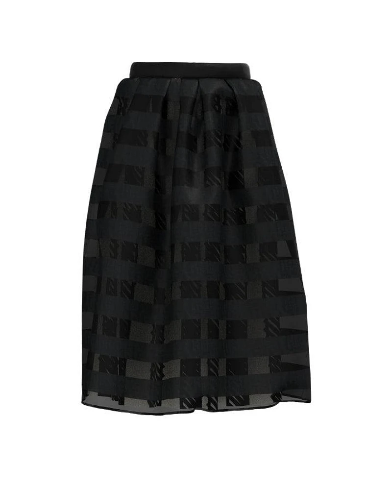 Luukaa Viva Mesh Striped Skirt