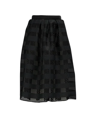 Luukaa Viva Mesh Striped Skirt