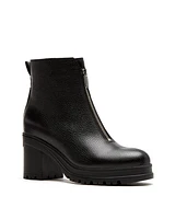 La Canadienne Penn Leather Zip Front Ankle Boot