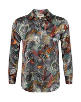L'Agence Dani Multi Western Belt Blouse