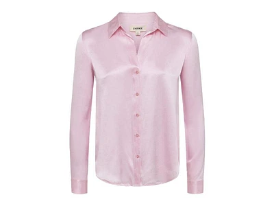 L'Agence Tyler Blush Silk Blouse
