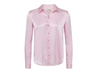 L'Agence Tyler Blush Silk Blouse