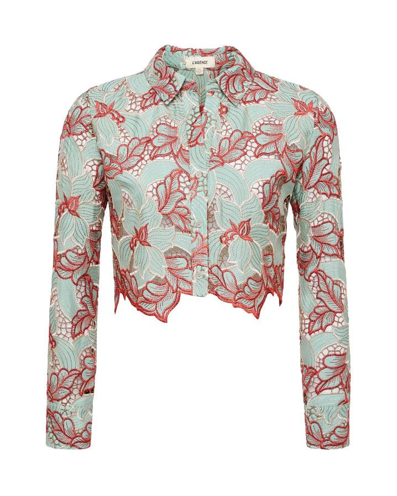 L'Agence Akemi Crop Lace Top