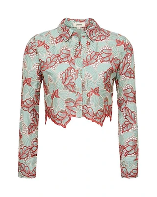 L'Agence Akemi Crop Lace Top