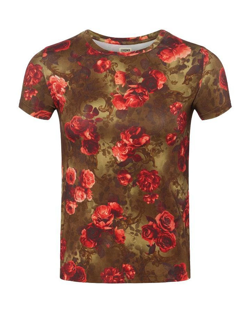 L'Agence Ressi Floral Cheetah Tee