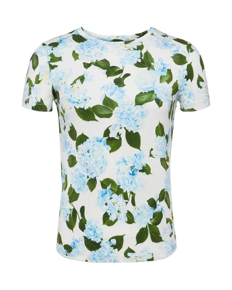 L'Agence Ressi Hydrangea Print Tee
