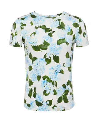L'Agence Ressi Hydrangea Print Tee
