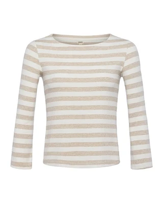 L'Agence Lucille Boatneck Striped Top