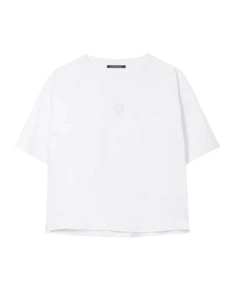 Luisa Cerano Embossed Mini Flower T-Shirt