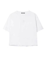 Luisa Cerano Embossed Mini Flower T-Shirt
