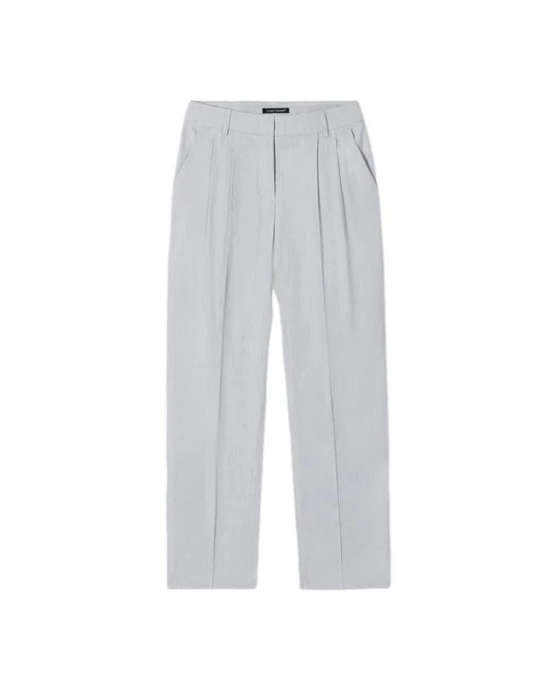 Luisa Cerano Stretch Linen Pleated Tapered Pant