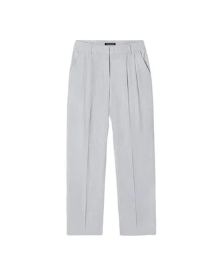 Luisa Cerano Stretch Linen Pleated Tapered Pant