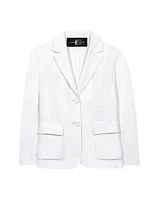Luisa Cerano Linen Blend Two Button Blazer