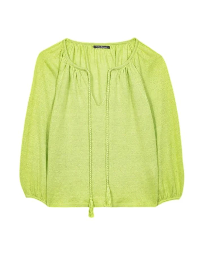 Luisa Cerano Linen Knit Sweater