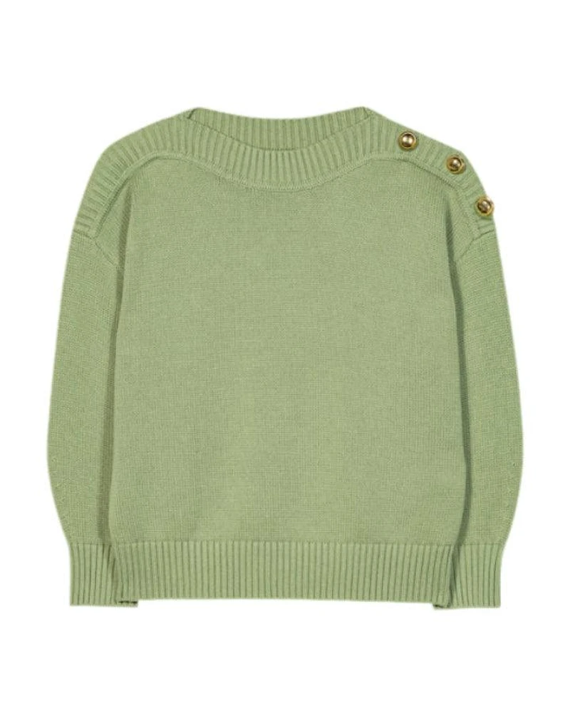 Luisa Cerano Bateau Neck Rib Detail Sweater