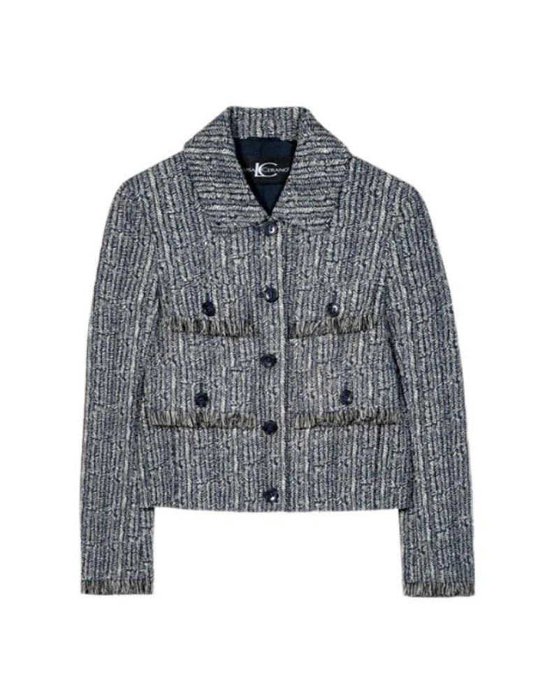 Luisa Cerano Herringbone Tweed Jacket