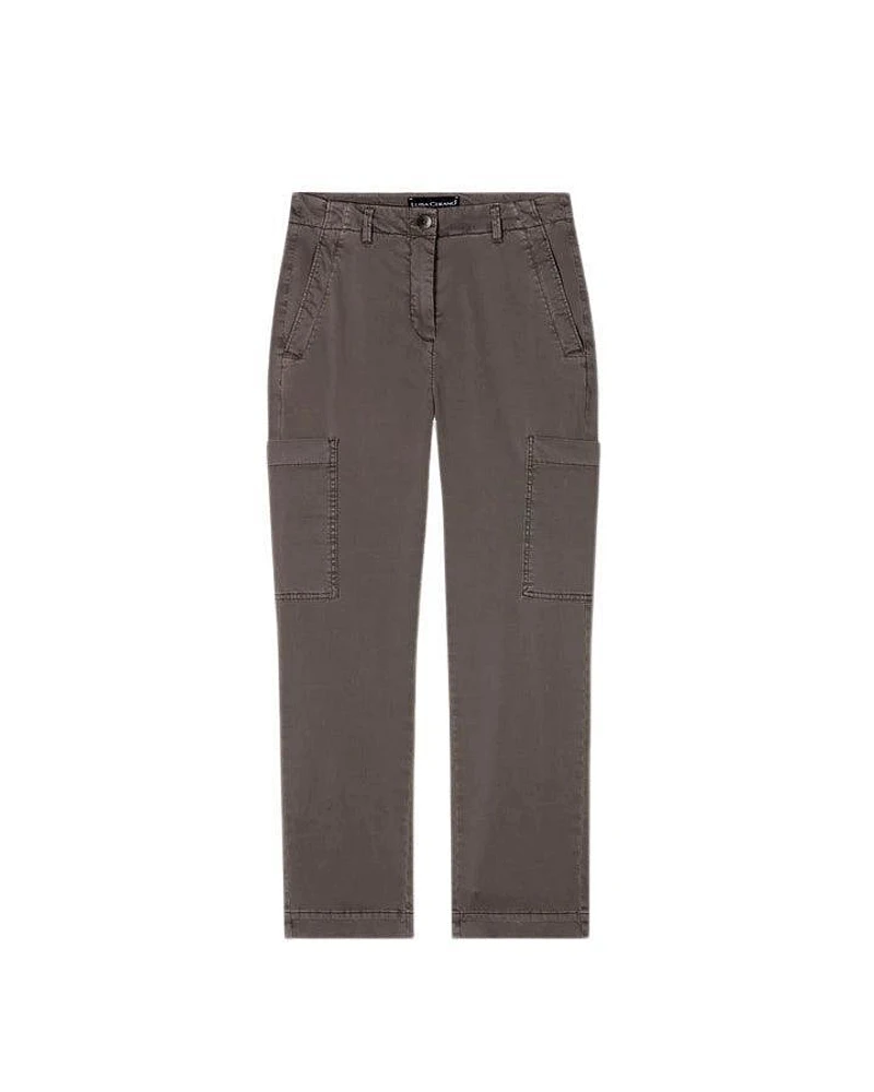 Luisa Cerano High Stretch Tappered Denim Cargo Pant