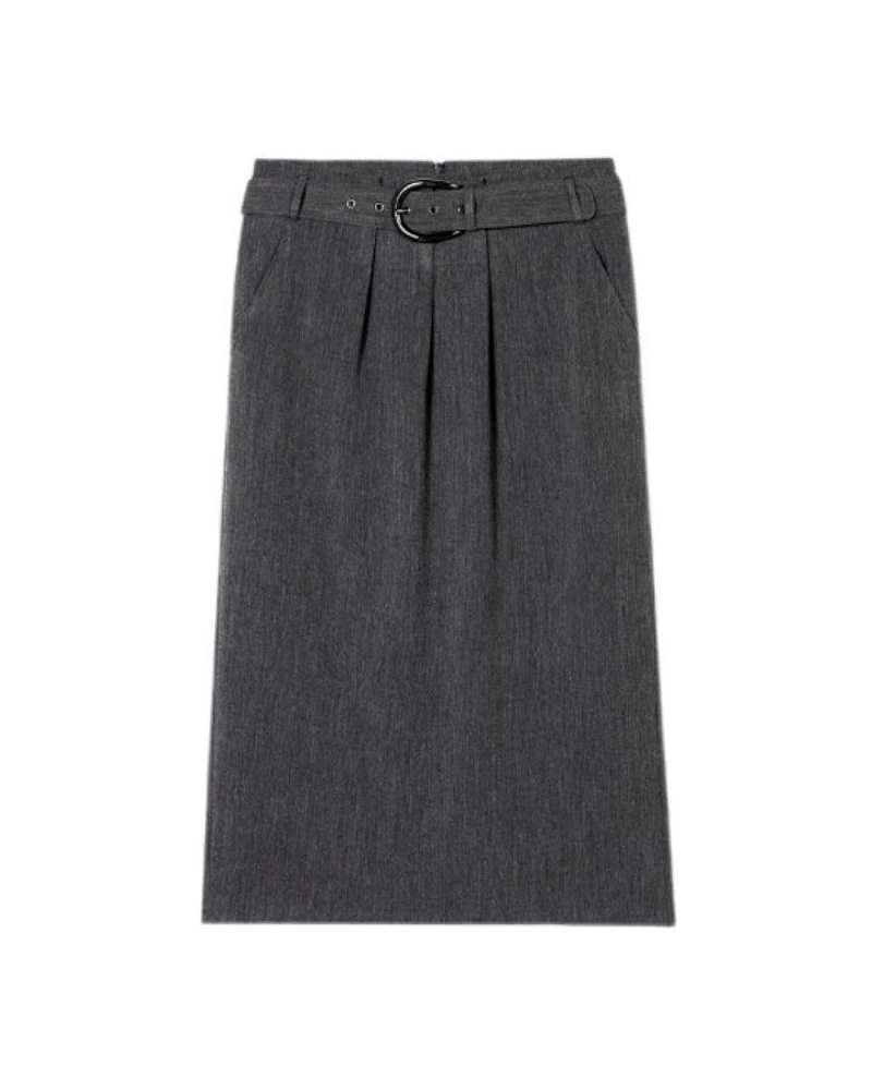 Luisa Cerano Cashmere Blend Belted Skirt