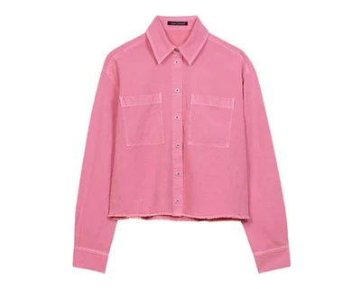Luisa Cerano Denim Raw Edge Shirt