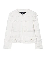 Luisa Cerano Fringed Tweed Jacket
