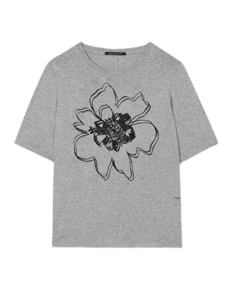 Luisa Cerano Graphic Foil Print Tee