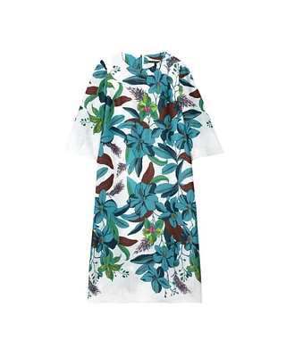 Luisa Cerano Hawaiian Floral Dress