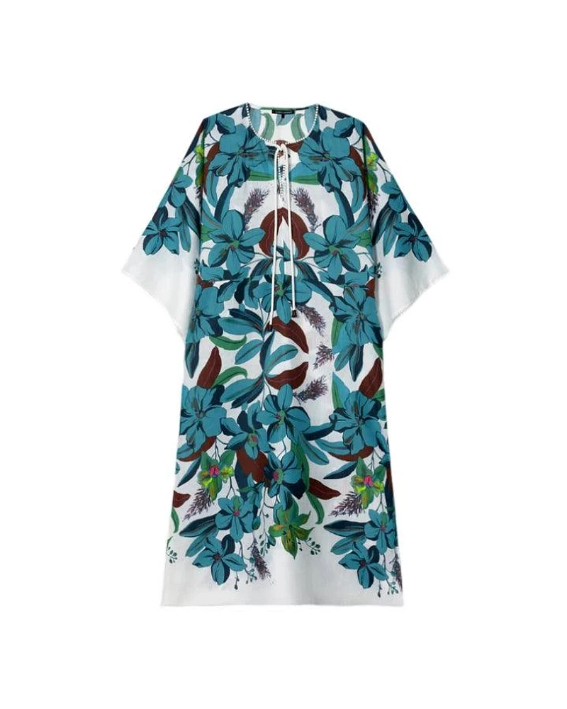 Luisa Cerano Hawaiian Print Tunic Dress