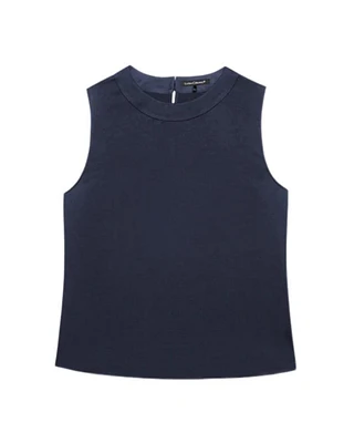 Luisa Cerano Flowing Satin Sleeveless Top