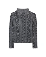 Luisa Cerano Glazed Lace Look Knit Pullover